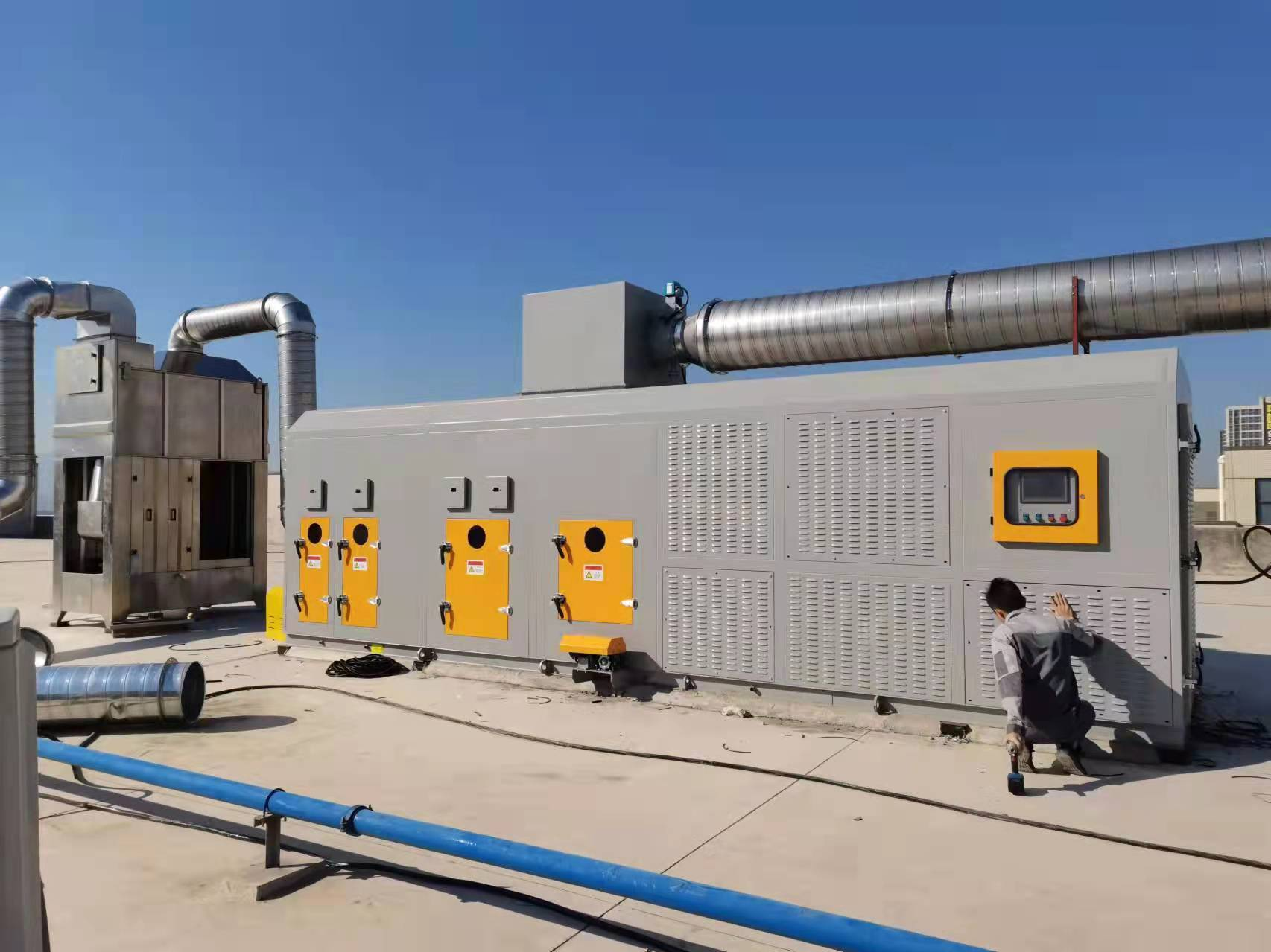 1W風量射流塔+沸石轉輪一體機 惠州化工製（zhì）藥塗布機.png